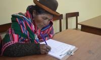 Using the tools of the Indigenous Navigator, CEJIS, Bolivia