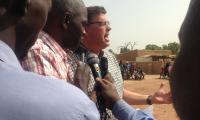 Mogens Jensen, minister for trade and development, during his visit to Mali