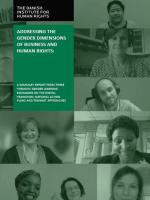 Cover of the report "Addressing the gender dimensions of business and human rights"
