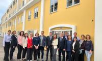 Moldovan delegation in front of Danish Institute for Human Rights headquarters