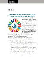 Covid-19 response and recovery must be guided by human rights and SDGs
