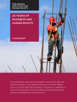 For 20 years the Institute have been working with human rights and business. Get a snapshot of the work we've done and the challenges that remain.